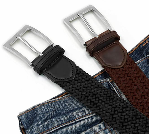 XXL Elastic Braided Belt 1.3'' Woven Fabric XXL 45-58" - Picture 5 of 7
