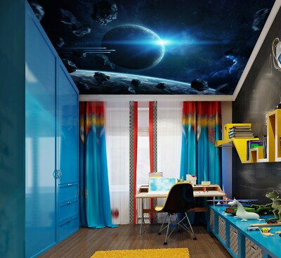 3D Planet Meteorit 1165 Geschäft Tapete Wandgemälde Selbstklebend Handel Zoe