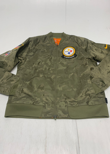 Nike Jacke grün NFL Team Bekleidung Pittsburgh Steelers S Damen A75