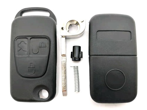 3Tasten Replacement Folding Key Housing for Mercedes Benz Sl R129 +2x Battery - Picture 4 of 6