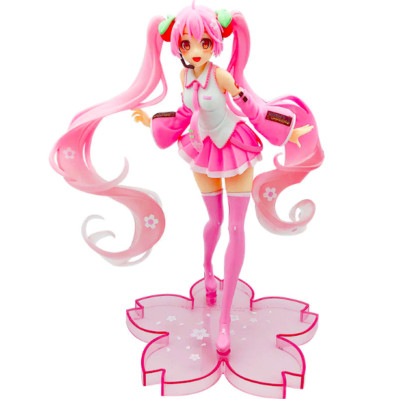1x Anime Manga Action Figuren Hatsune Miku Mädchen Deko Puppe Spielzeug Rosa A01