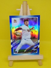 2021 Topps Chrome NPB #147 Takahisa Hayakawa Blue Refractor #'d 095/150  RC