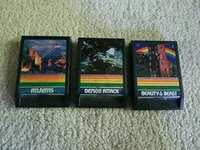 Intellivision Imagic Cartridge Lot Atlantis Demon Attack Beauty & Beast - A615