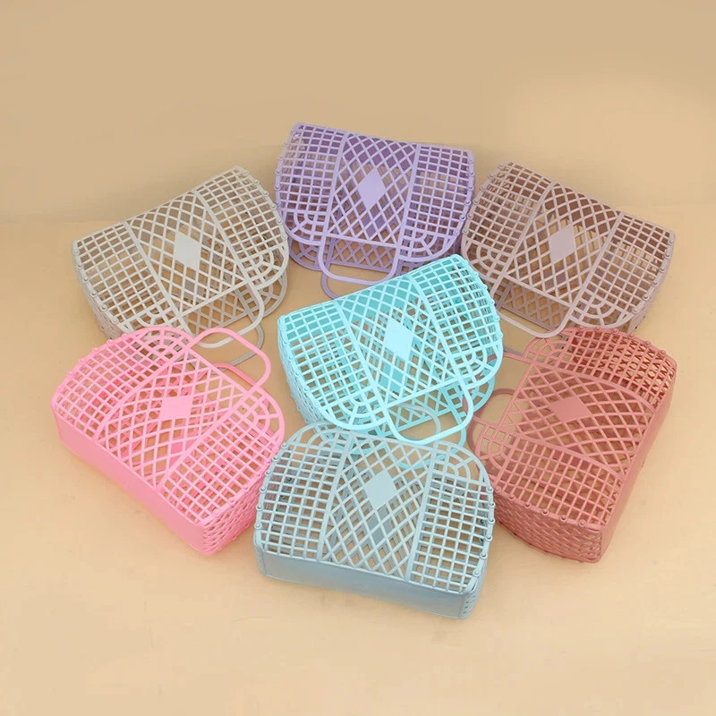 Bolsa de Gran Capacidad Playa Vacaciones Portátil Bolsa de Baño Plástico Reutilizable Cesta de Baño Foto 3 de 4