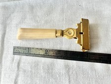 Eversharp Schick Injector Razor Vintage Bakelite Handle Butterscotch