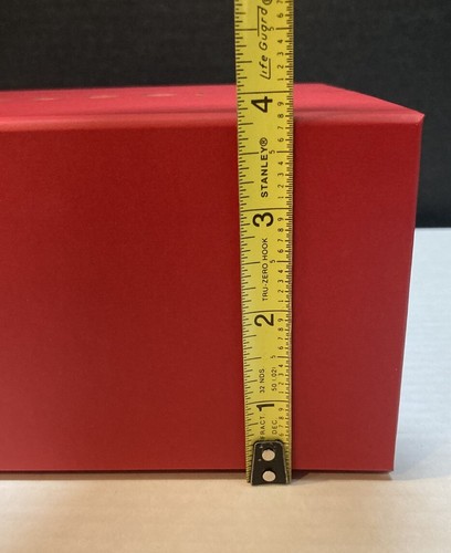 Authentische Gucci mittelgroße kleine rote leere Geschenkbox mit Seidenpapier NIE BENUTZT - Bild 17 von 17
