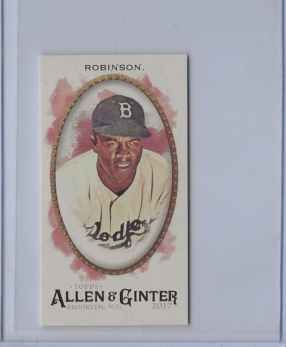 2017 Topps Allen & Ginter mini A&G back 152 Jackie Robinson Brooklyn Dodgers