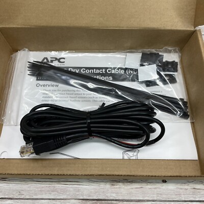 APC Schneider NetBotz Dry Contact State Monitor Sensor Cable 15ft
