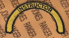 USAF Air Force INSTRUCTOR ~3.75" tab patch c/e