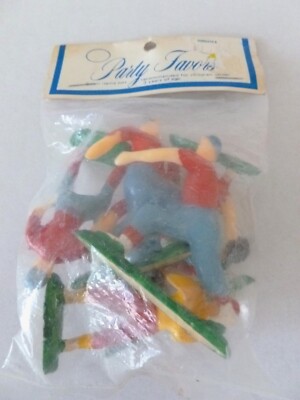 Vintage Wagners Plastic Baseball Players Party Favors Cake Toppers Raleigh NC