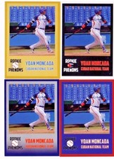 (4x) 2014 Rookie Phenoms WHITE, RED, GOLD, BLUE YOAN MONCADA (RC) [NrMt+-Mt]