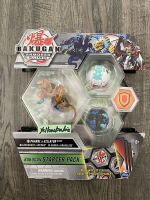 Bakugan Starter Pack Pharol x GIllator, Gargonoid x Webam & Sabra x Krakelios