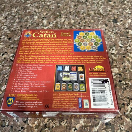 The Settlers of Catan Travel Edition Game #3101 Mayfair Games 95% COMPLETE EUC - Picture 3 of 11