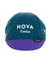 Eroica Official Cycling Cap - Opera Design - Green/Purple  by Santini