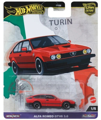 Hot Wheels Premium WORLD TOUR ALFA ROMEO GTV6 3.0 TURIN