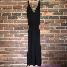 Zara Knit Midi Dress In Black Side Slits Size Small -Cheapchicplus