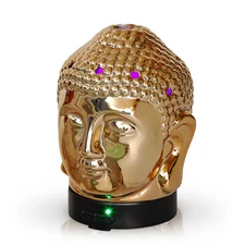 Buddha 90604 Ceramic Ultrasonic Aromatherapy Essential Oil Diffuser 100ml Gold