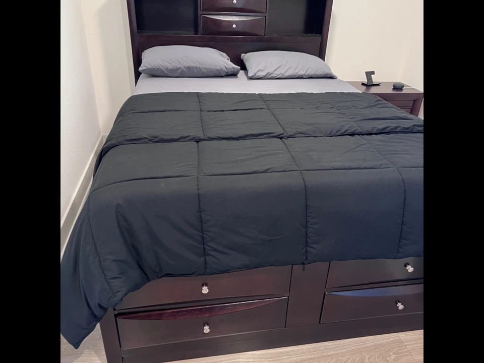 conjunto de cama queen size e colchão - Imagem 2 de 4