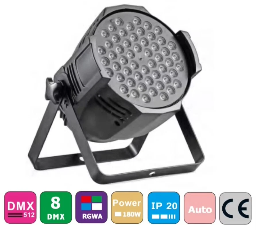 54*3W RGBW 4in1 LED Par Light Dmx512 Control Dj Disco Light for Bar Party - Image 2 of 4