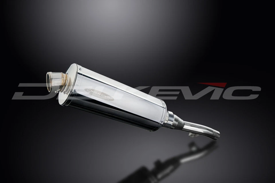 Silenciador de escape Yamaha XT250 08-22 Delkevic Slip On Stubby 14" acero inoxidable ovalado  Foto 2 de 4