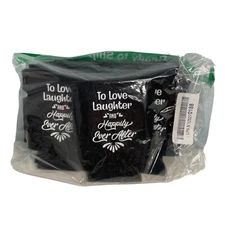 To Love Laughter And Happily Ever After Insulated Can 12-PACK Black/White NEW