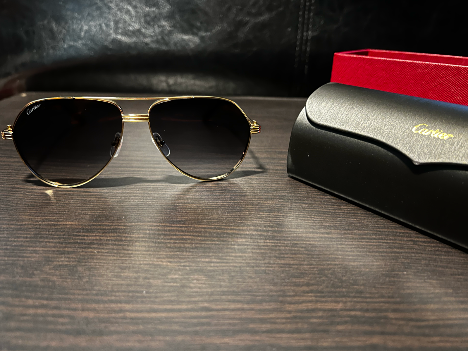 Cartier Aviator Sunglasses Classic Luxury Style-image