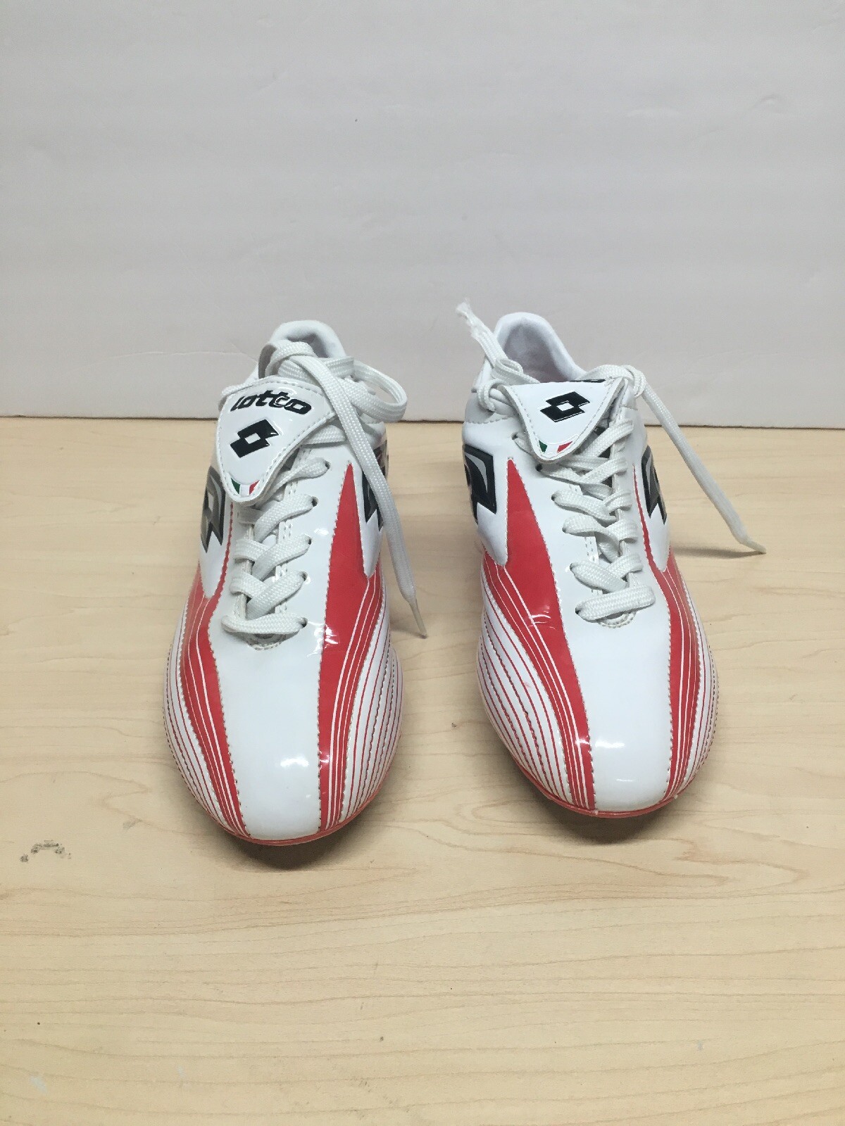 LOTTO SCARPE CALCIO OUTDOOR TACCHETTA RAGAZZI ROSSO BIANCO TAGLIA US 4 5EUR 36