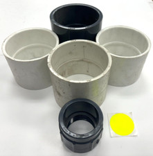 ASSORTED LOT OF PIPE COUPLINGS SCH-80 SCH-40