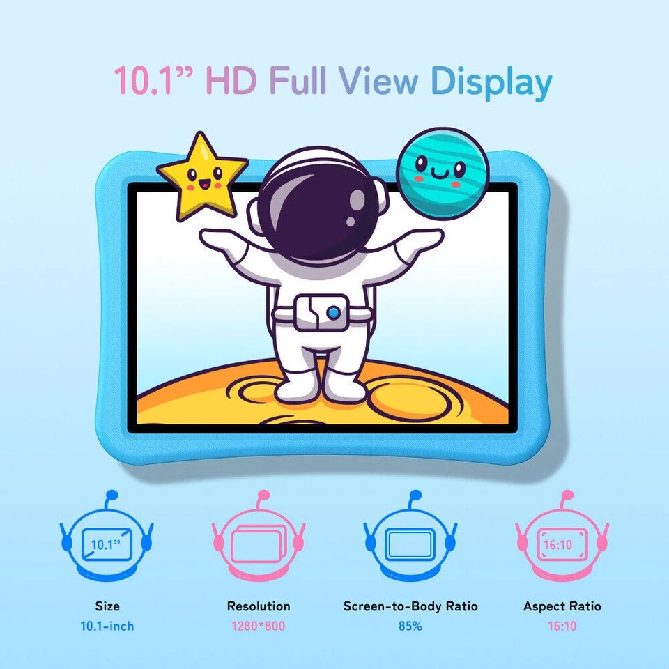 UMIDIGI G5 Tab Kids 4Go+128Go Up to 1TB 10.1 Pouces 6000mAh Android 13 Tablette - Photo 4/4