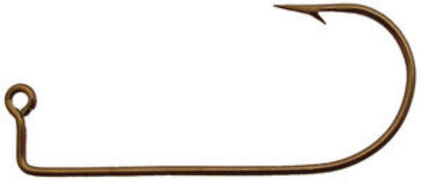 100 - #1 Eagle Claw 570 Bronze Jig Hooks for Jig Molds