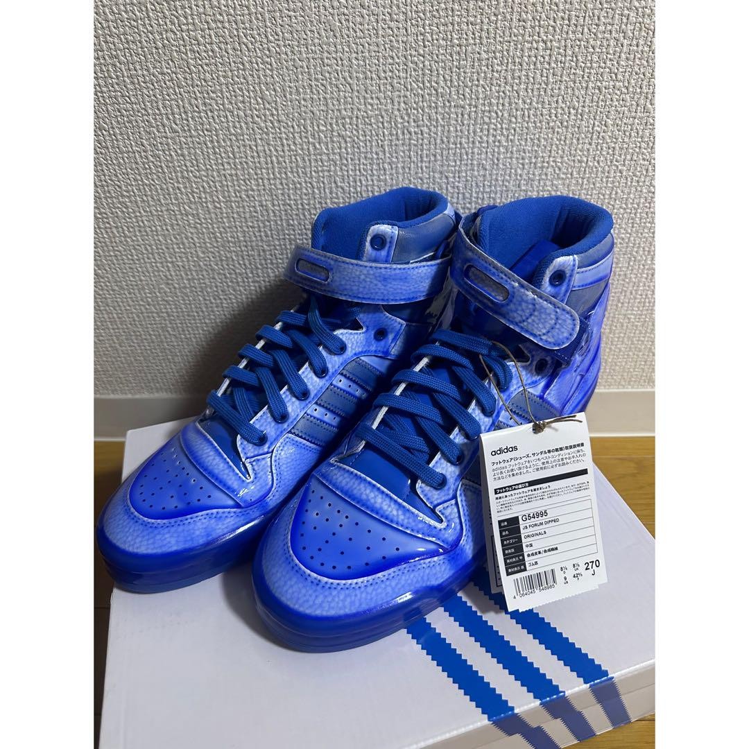 Adidas Jeremy Scott JS Forum Dipped Men 9 US Sneakers, 27cm, Used Adidas Jeremy Scott JS Forum Dipped Men 9 US Sneakers, 27cm, Used