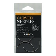 Lineco Stainless Steel Curved Needles for Book Binding and 2.5 inches, Silver