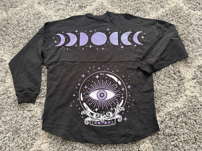 Spirit Jersey Howl-O-Scream Moon Across The Upper Back And A Stylized Eye Size M