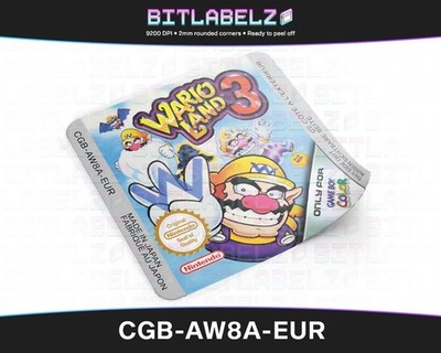 Wario Land 3 [CGB-AW8A-EUR] Game Boy Color Label