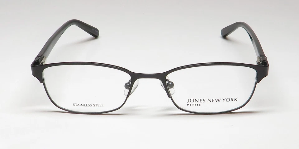 NEW JONES NEW YORK J144 PETITE GLASSES BLACK METAL & PLASTIC FULL-RIM 49-17-135 - Imagem 3 de 4