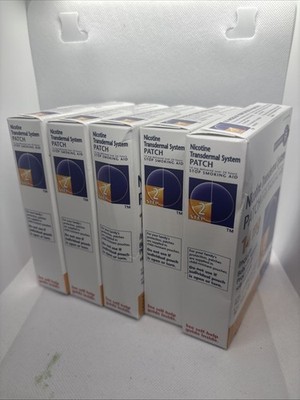 Nicotine Transdermal System Patch~14MG~Lot Of 35 Patches Exp 8/26
