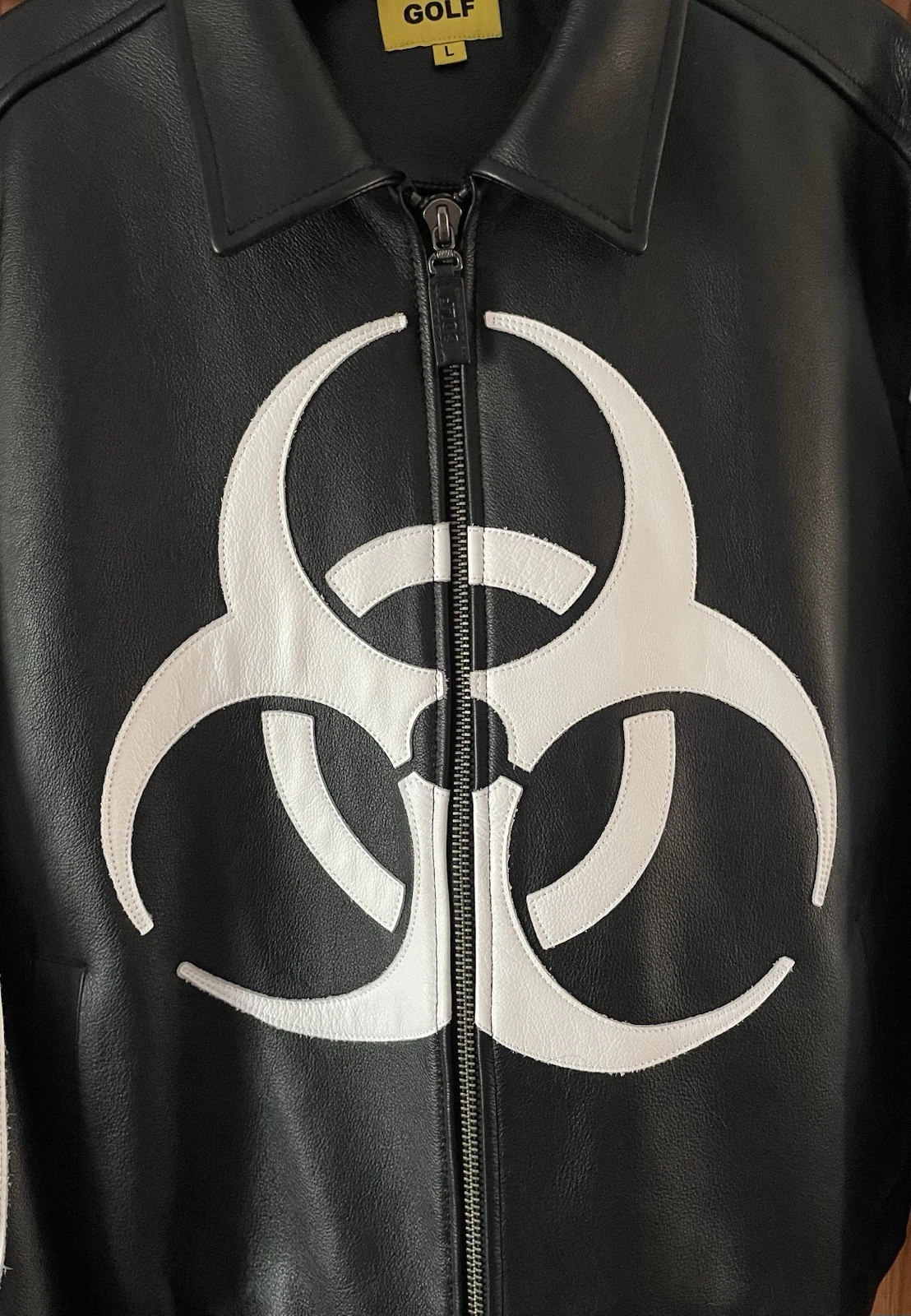 Golf Wang Racing Biohazard Leather Jacket/Pants Set Men's. image 4