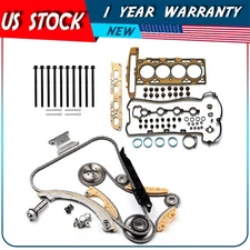 Timing Chain Kit Head Gasket Bolts Set For 09-10 Chevrolet Cobalt 2.2L DOHC