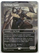 Skyknight Squire Borderless MTG Foundations 301 Rare NM