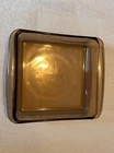 Pyrex Corning Vision Ware Amber Glass 21x21x5cm Casserole Dish Baking Pan 222