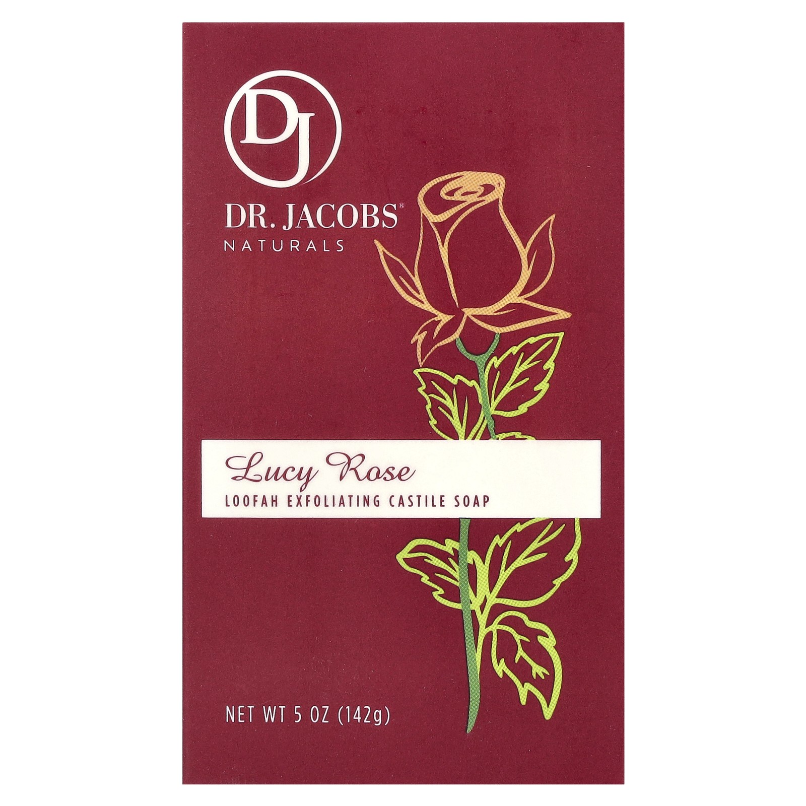 Отшелушивающее кастильское мыло с люфой, Lucy Rose, 5 унций (142 г)