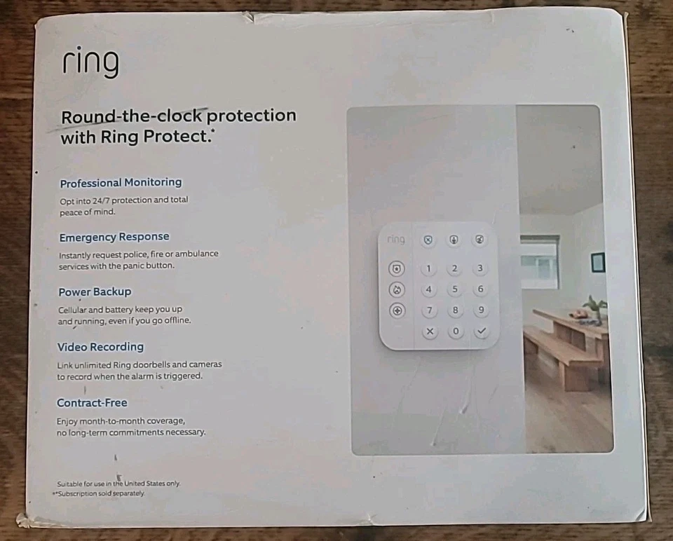 Ring 2nd Generation Alarm Home Security Kit - White (8 Pieces) - Image 2 of 4