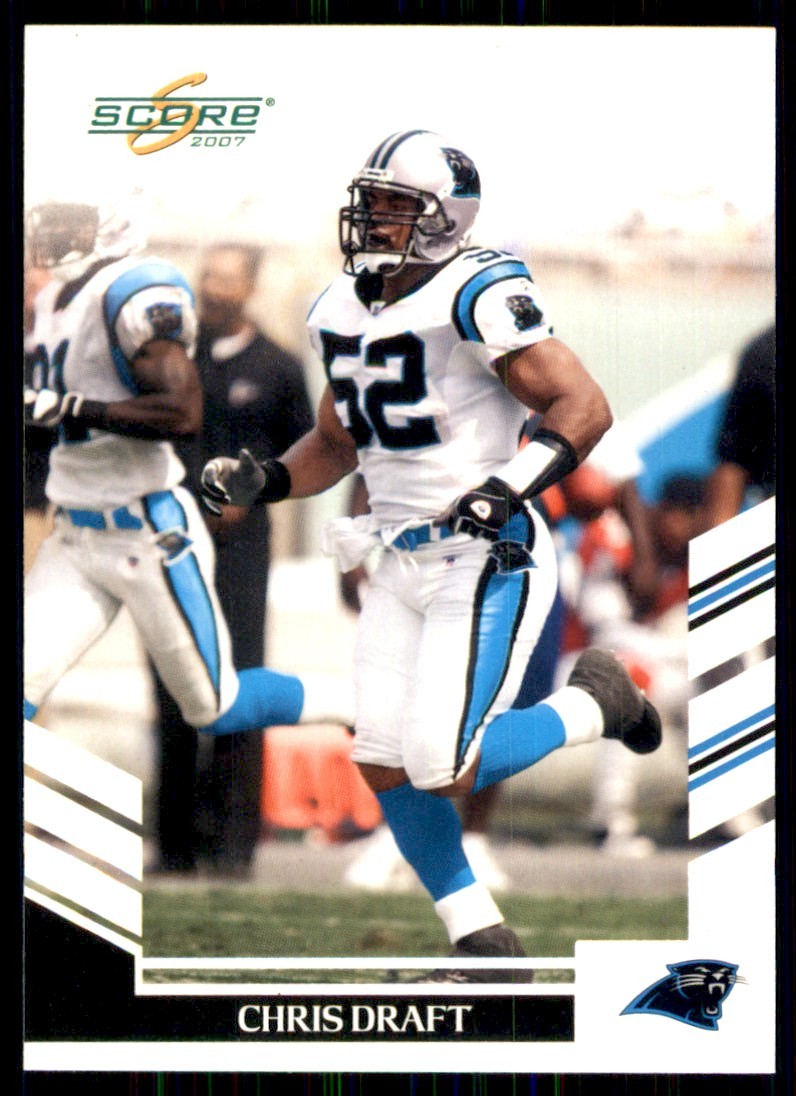 2007 Score Chris Draft Carolina Panthers #86
