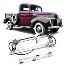 Flat Glass Power Window Conversion 41 1941 Ford Pickup - Truck Panel Rat