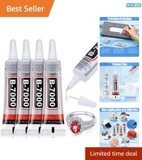 B-7000 Glue Clear 4 Pack 15ml Jewelry Rhinestone Fabric Phone Repair Adhesive