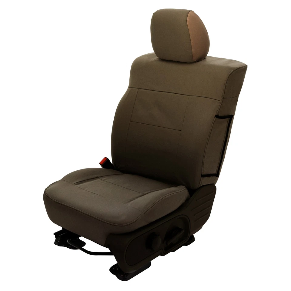 For Chevy Silverado 1500 03-06 Canvas 1st Row Charcoal Custom Seat Covers Foto 4 de 4