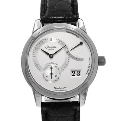 Glashutte Original PanoReserve 65-01-02-02-04 39mm Silver Steel Mens Watch 2003