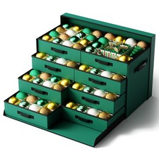 Christmas Ornament Storage Box, Ornament Organizer Storage box with Lids and ...