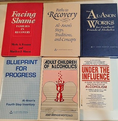 AA Alcoholics Anonymous Recovery Self Help Book Lot 6 Alcoholism Support Books