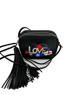 Saint Laurent Blogger Tasche ''Love'' - Limited Edition schwarz besticktes Leder